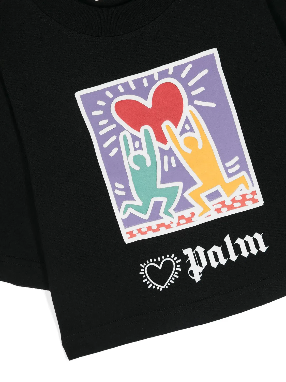 Укороченная футболка из коллаборации с Keith Haring Palm Angels Kids — фото 3