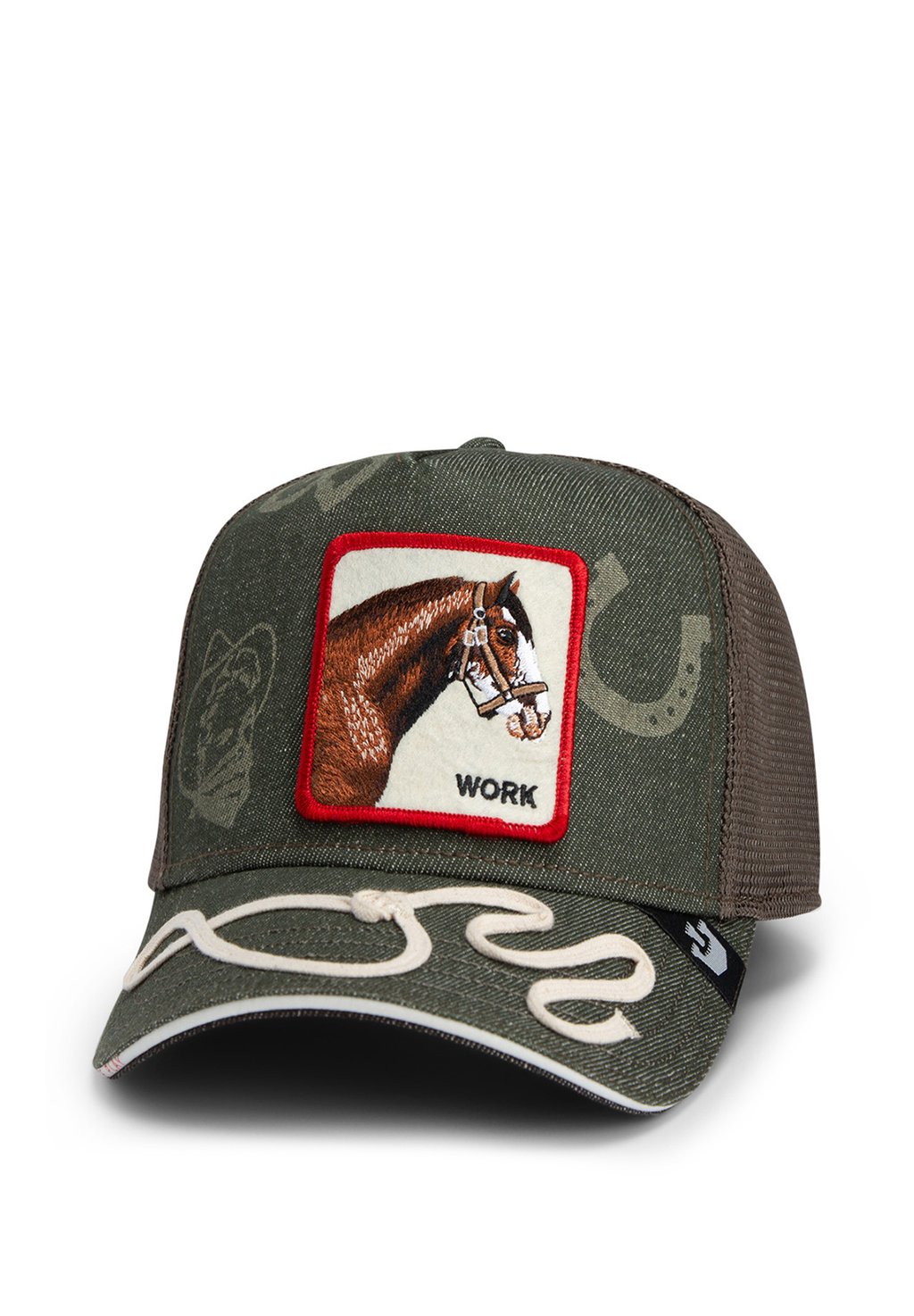 

Бейсболка TRUCKER DOUBLE SHIFT Goorin Bros, оливковый