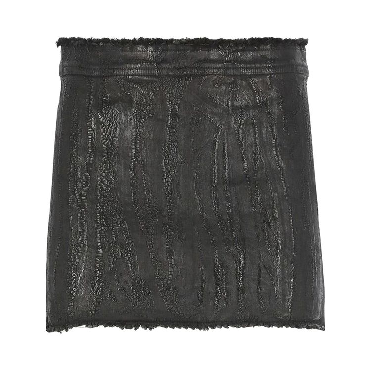 

Юбка Rick Owens Mini Denim Skirt 'Black', черный