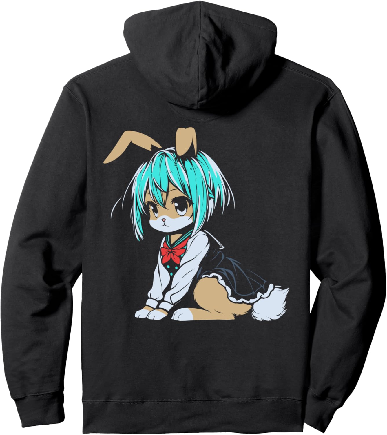 

Худи с изображением аниме-кролика для отаку Manga Bunny Cosplay Bunnies Anime Hare, черный