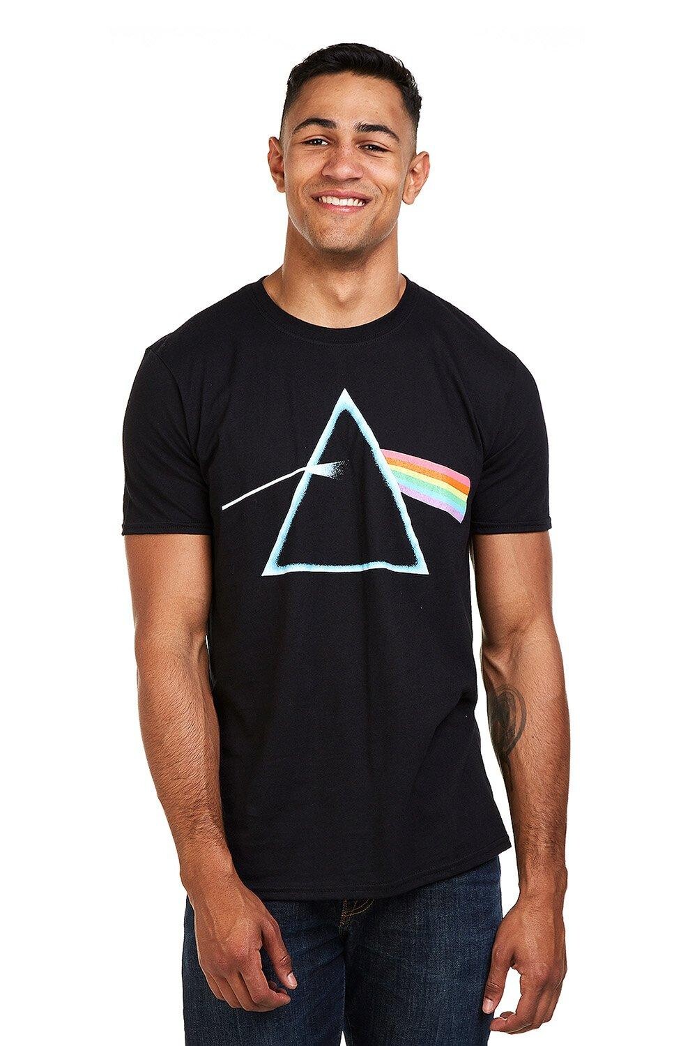 

Хлопковая футболка Dark Side Prism Pink Floyd, черный