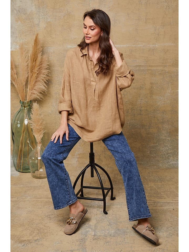 

Блузка Dola Fleur de Lin, кэмел
