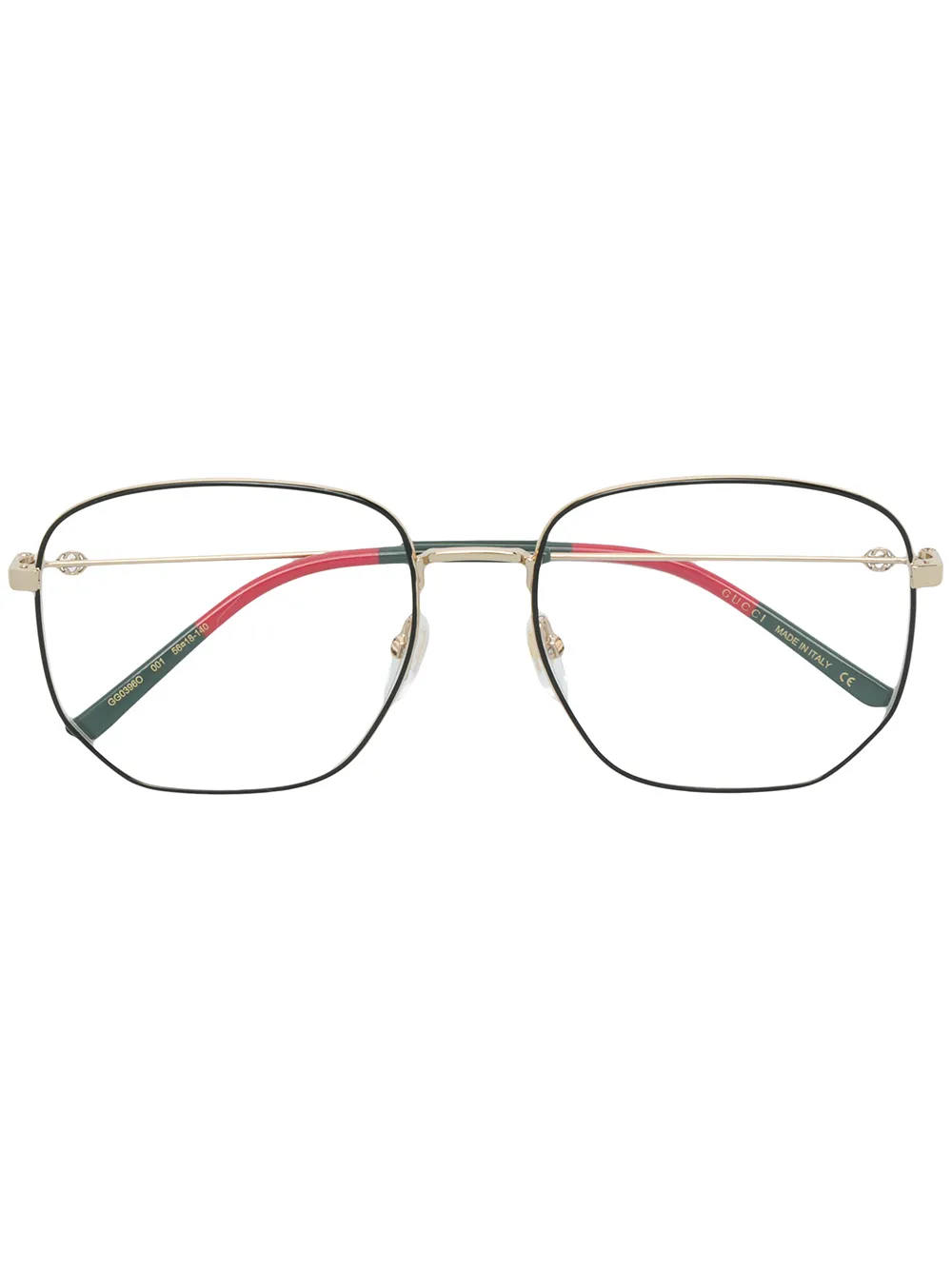 

Очки в восьмиугольной оправе Gucci Eyewear, черный