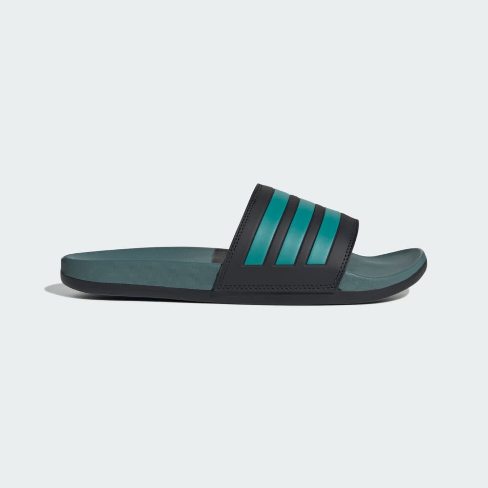 

Шлепанцы Adidas Adilette Comfort Slides, цвет Core Black/Pure Teal/Preloved Teal