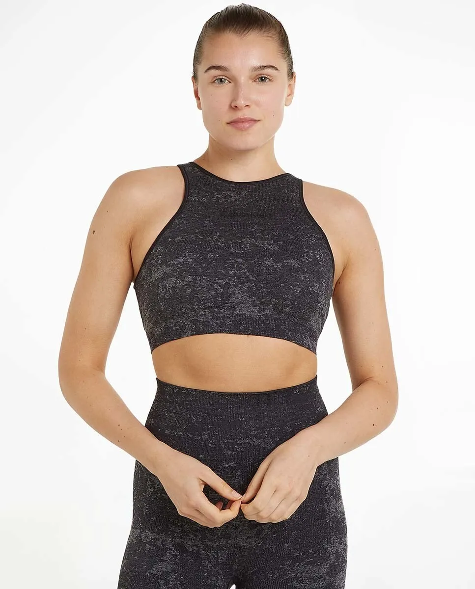

Спортивный бюстгальтер с низким уровнем воздействия Calvin Klein, черный