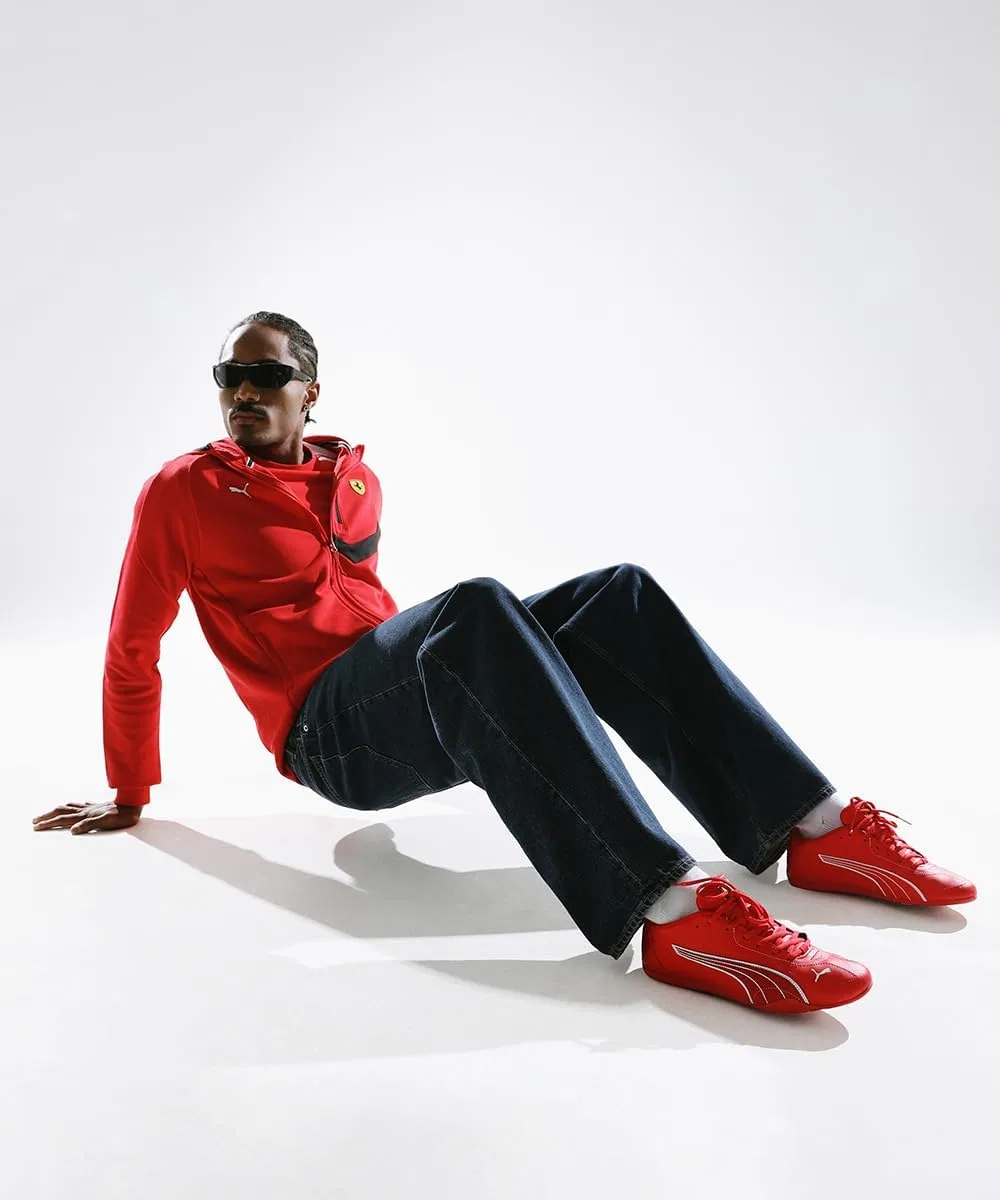 Кроссовки PUMA Adult Scuderia Ferrari Catch, Rosso Corsa White Red — фото 2