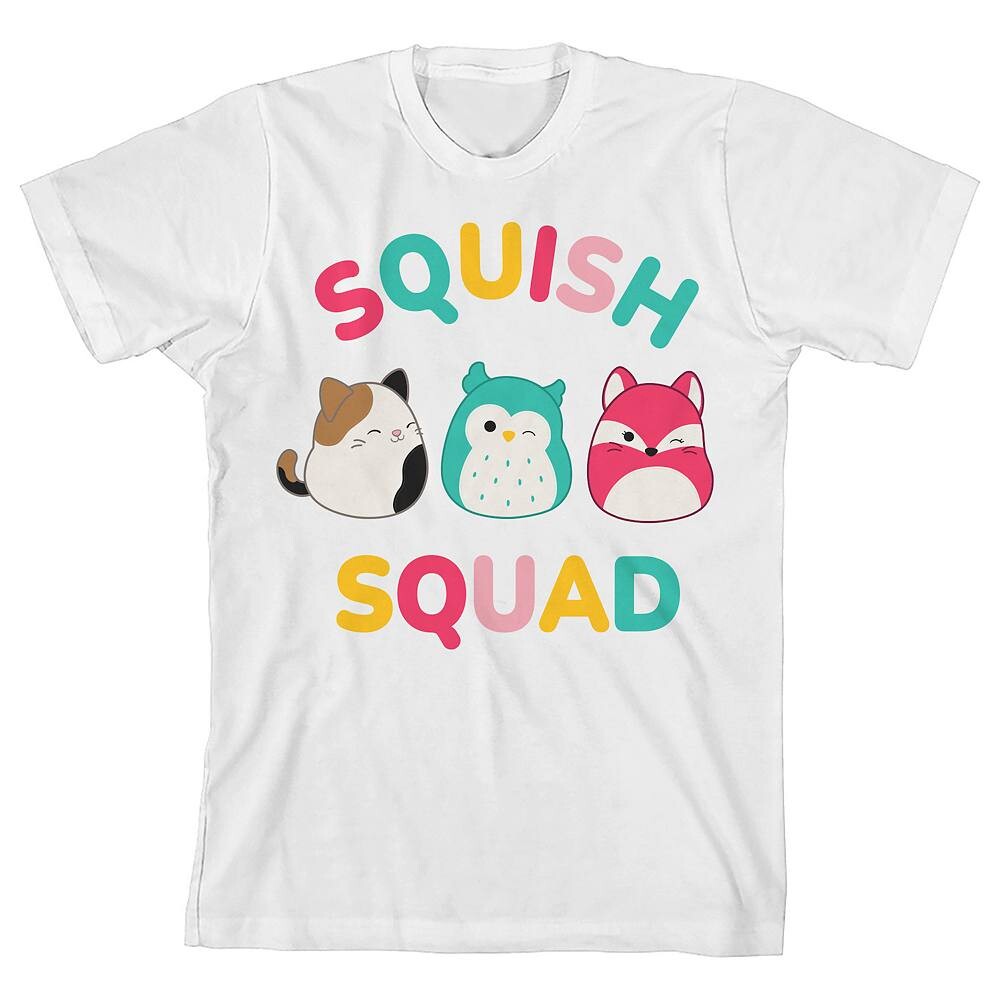 

Футболка с короткими рукавами Squishmallows Squish Squad для девочек 7–16 лет Licensed Character, белый