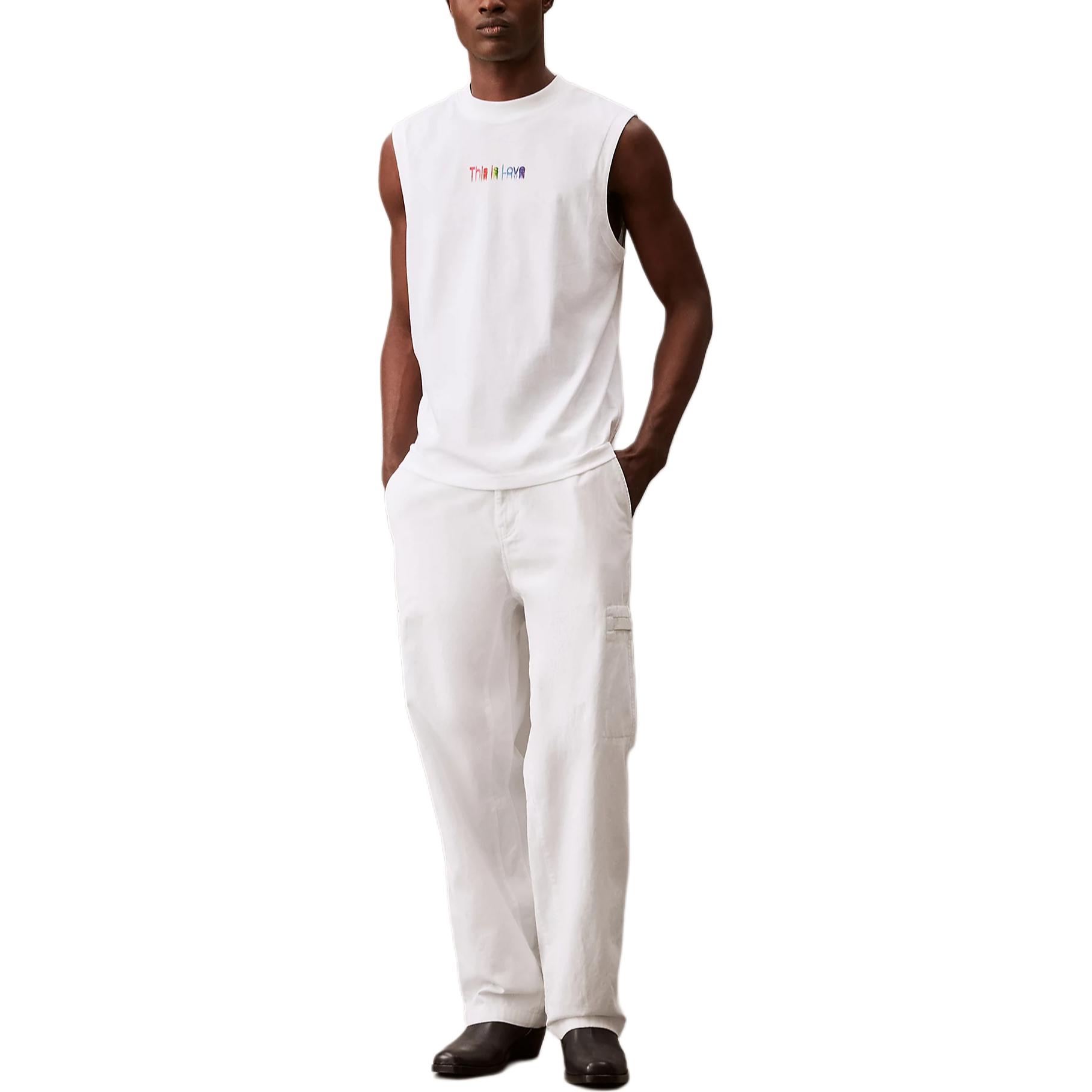Calvin Klein Футболка Europe Version мужская ярко-белая — фото 3