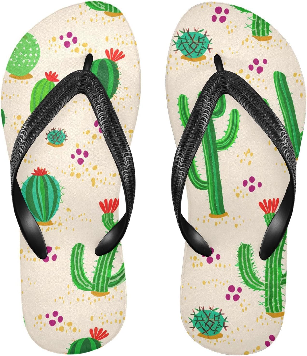 

Женские и мужские пляжные шлепанцы-босоножки с цветочным принтом, бежевые, резиновые, с нескользящей подошвой, летние тапочки для душа и прогулок Sinestour