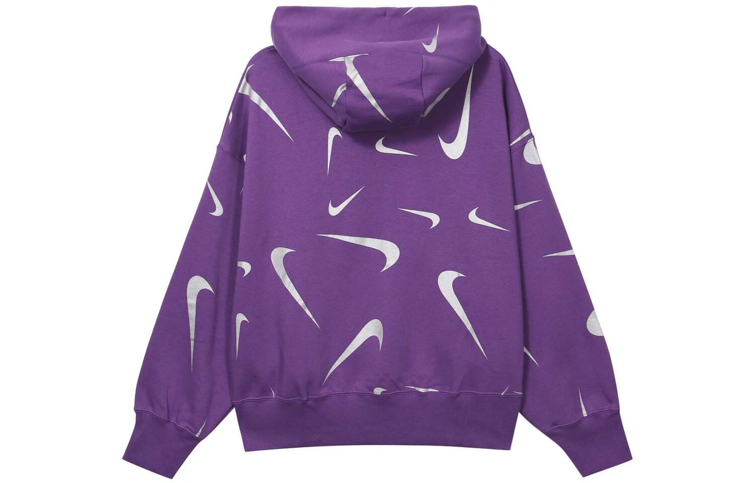 Свитшот женский Космический фиолетовый/Волчий серый Nike — фото 2