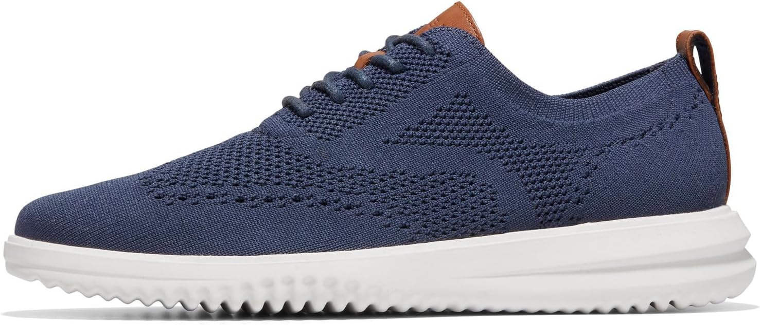 Мужские оксфорды Cole Haan Grand Stitchlite с крыловидным носком, синий — фото 3