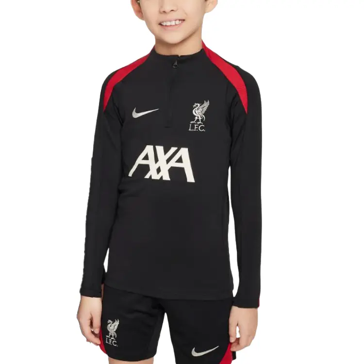 

Nike Футболка Liverpool FC Strike черная красная Orewood Brown для подростков