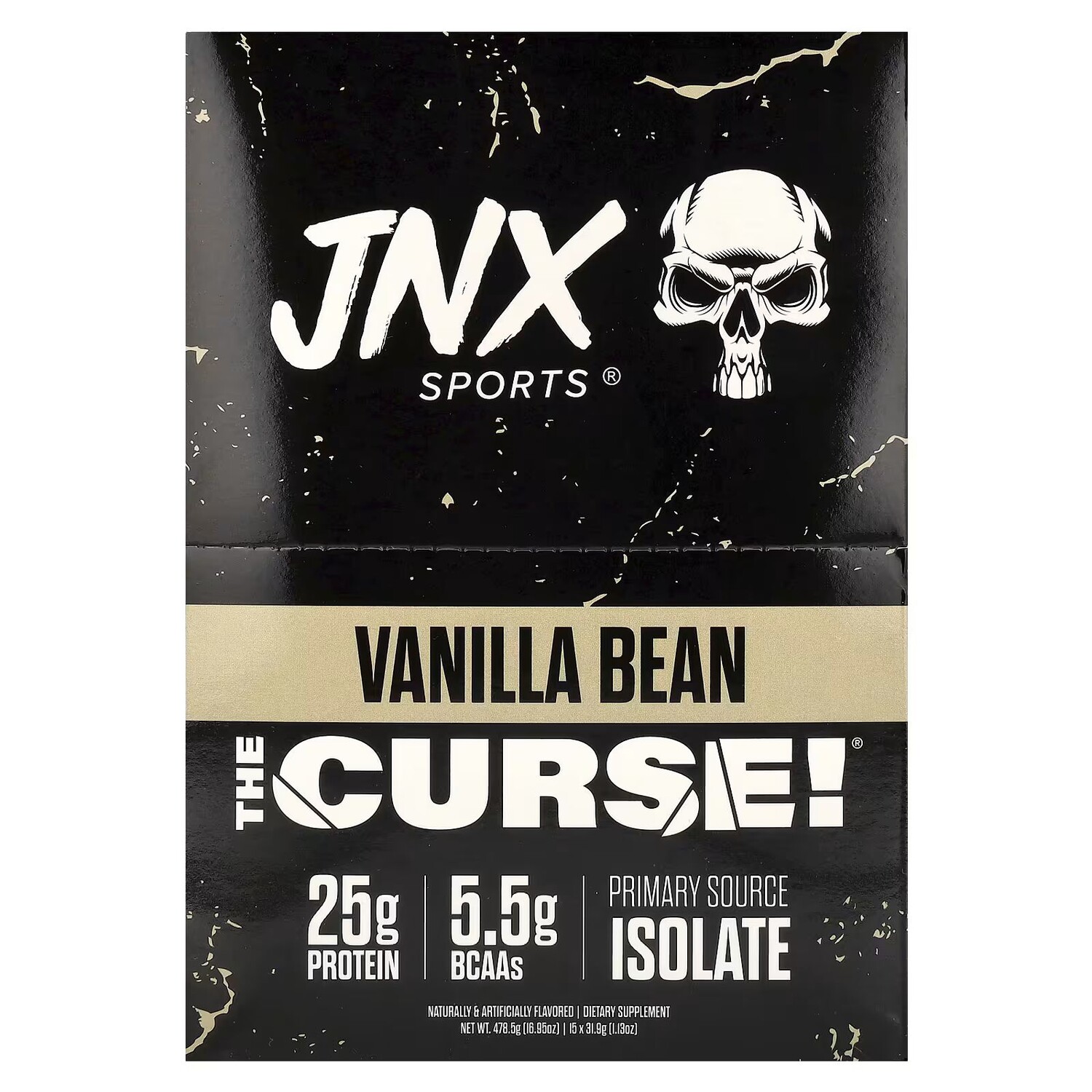 

The Curse, Сыворотка Ultra Premium, стручки ванили, 15 пакетов по 1,13 унции (31,9 г) каждый Jnx Sports