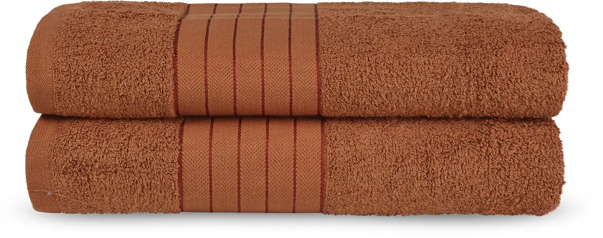 

Банное полотенце доброе утро "Uni Towels", (2 шт.), с тканым краем Good morning 70х140 см (2 шт.), цвет terrakotta