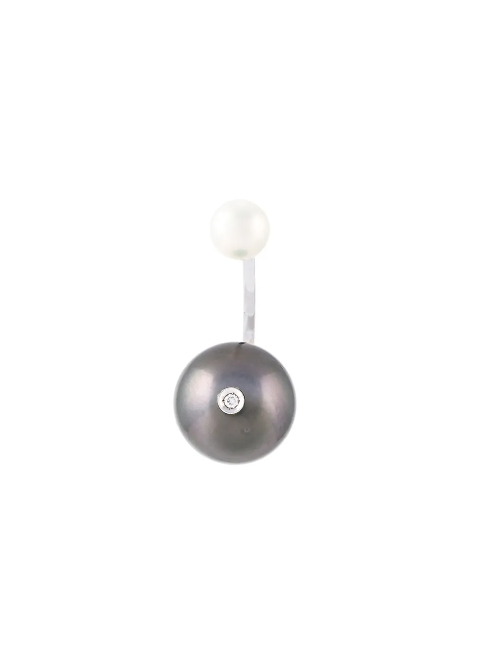 

Серьга Pearl Piercing из белого золота с бриллиантом Delfina Delettrez, серый