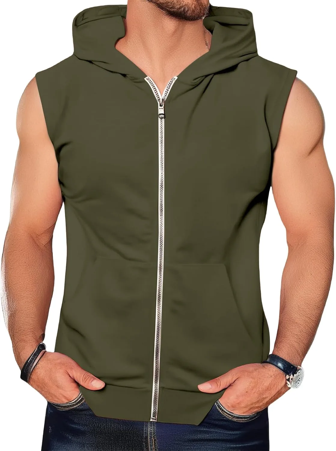 

Толстовка для тренировок мужская без рукавов Thatrich