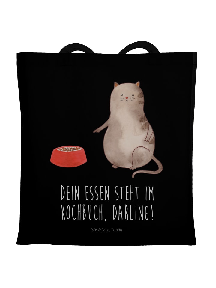 

Mr. & Mrs. Panda Сумка для кошачьего корма с надписью, черная