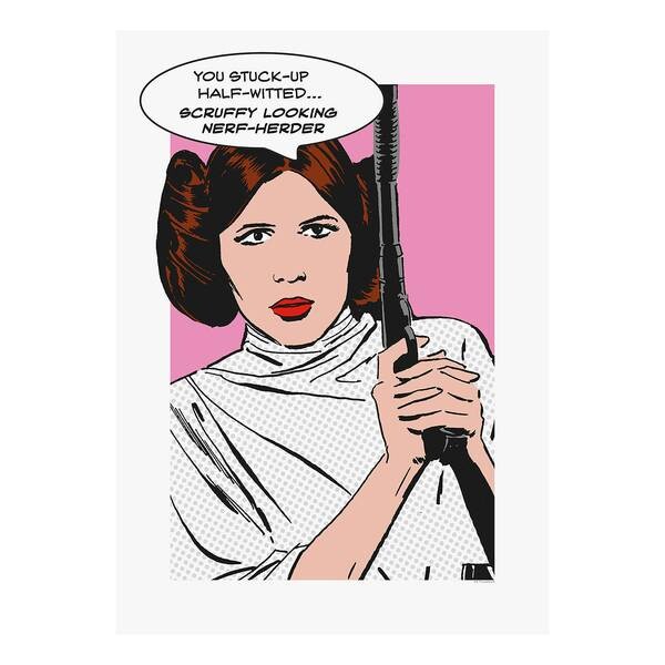 

Фреска Komar Star Wars Comic Quote Leia, разноцветный