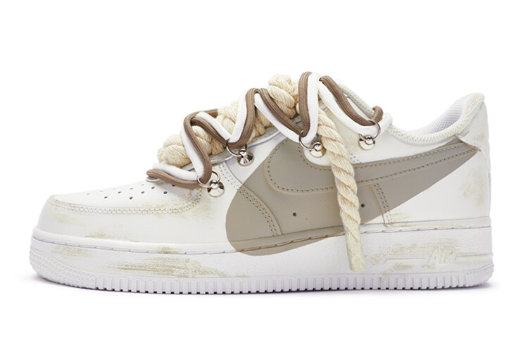 

Кроссовки Nike Air Force 1 Skateboard Shoes Women's Low-Top White/Khaki