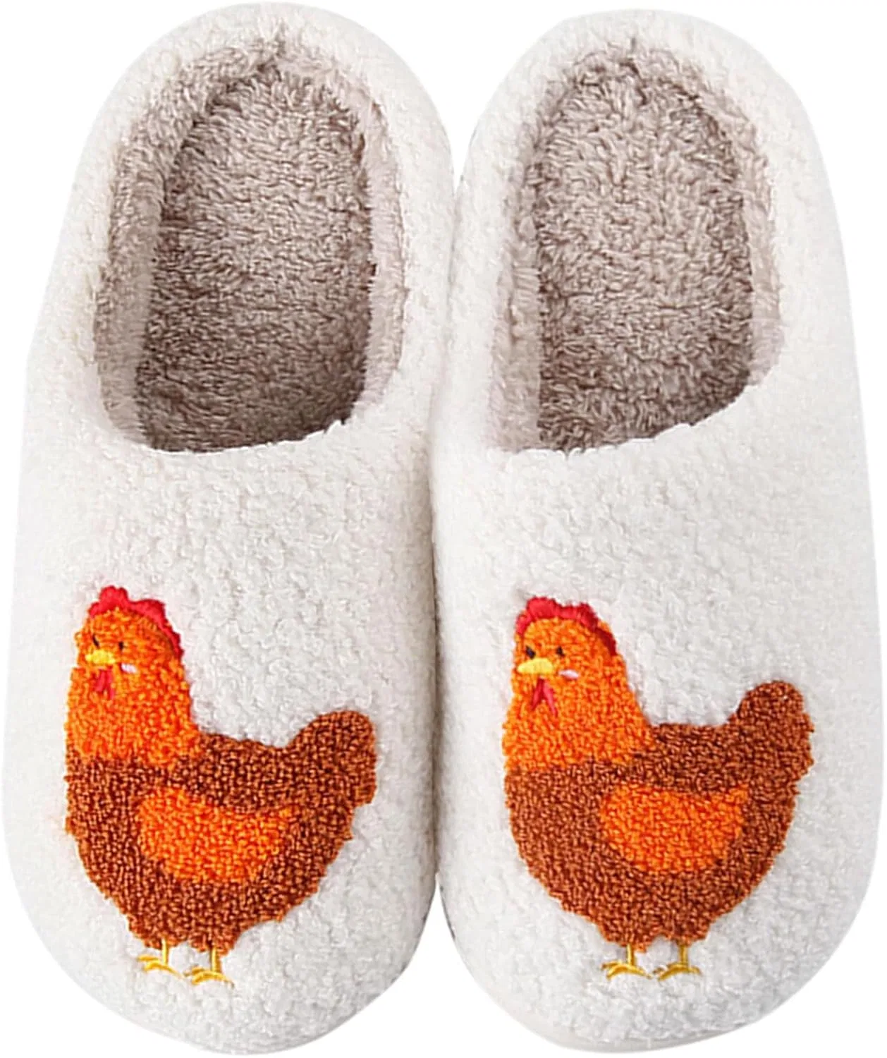 Тапочки с мягкой стелькой Women Men, 1-chicken QHTAZ