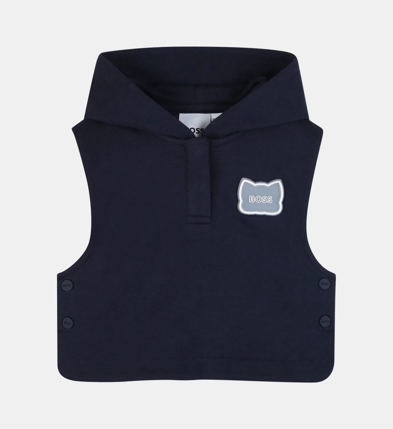 Комплект: футболка, свитшот и шорты Boss Kidswear, синий — фото 3
