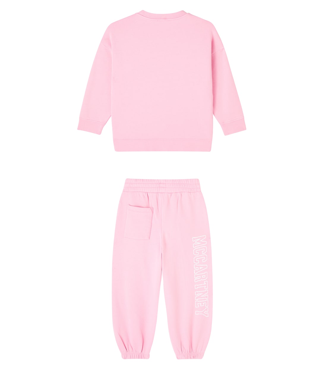 Спортивный костюм из хлопкового джерси с логотипом Stella McCartney Kids, Rosa Fard — фото 4