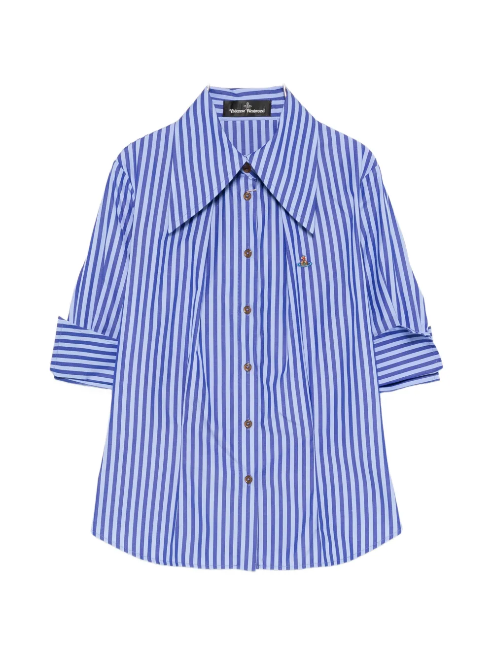 

Рубашка в полоску на пуговицах Vivienne Westwood, синий