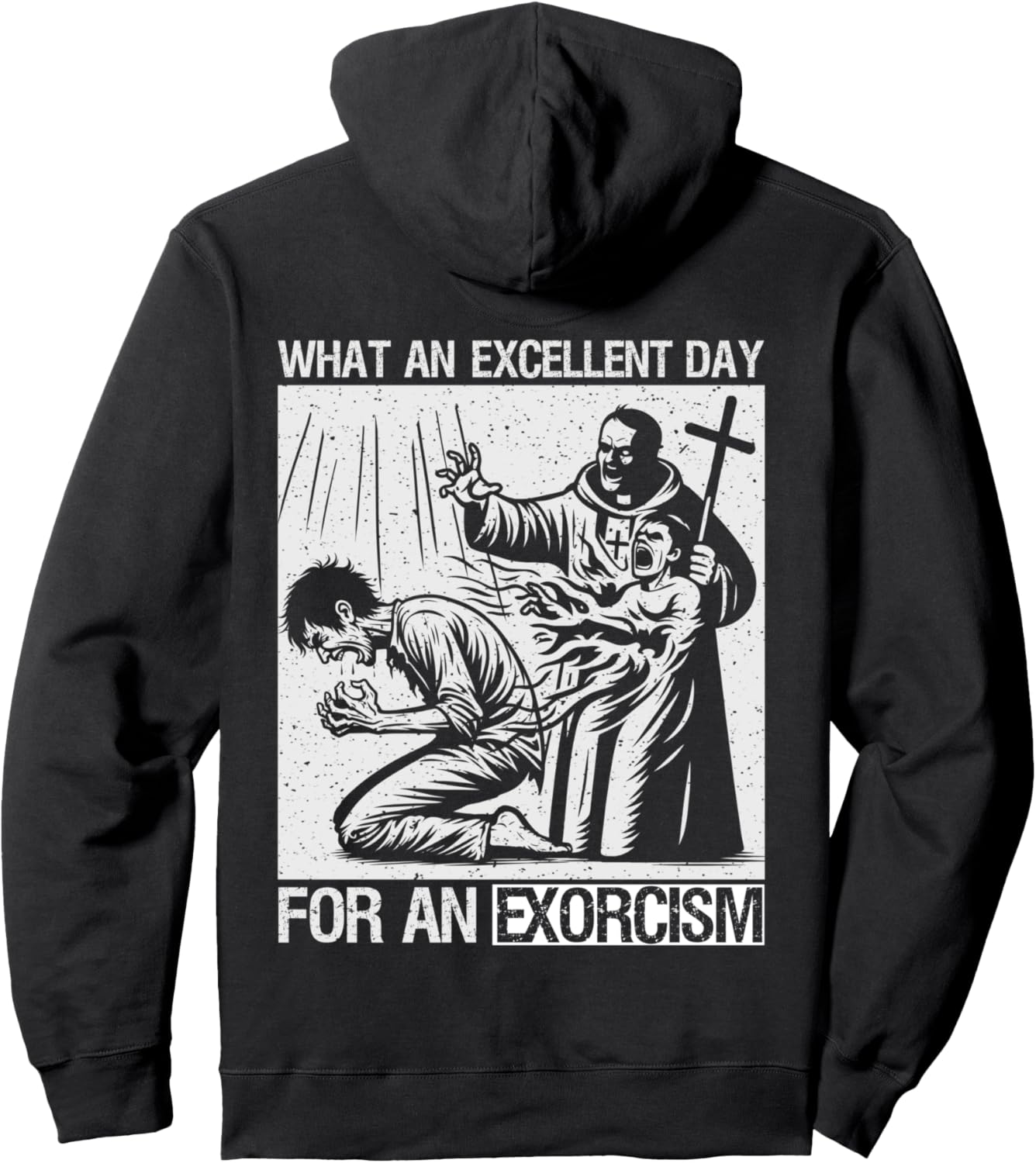 

Изгнание демонов, одержимость демонами, толстовка с надписью «Изгнание демонов» Exorcism Ritual Evil Spirits Deliverance, черный