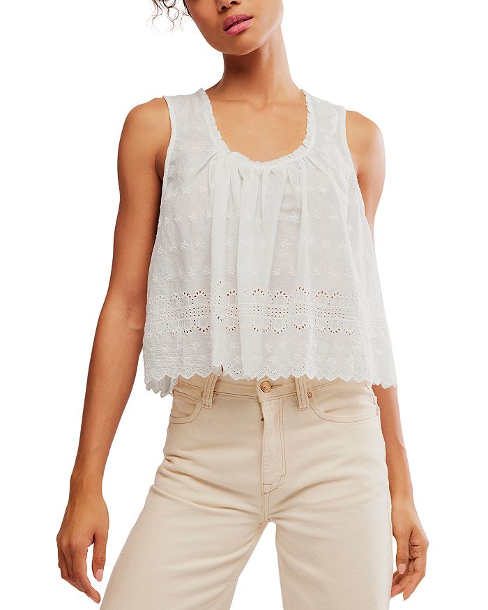 

Марина Топ с люверсами Free People, белый