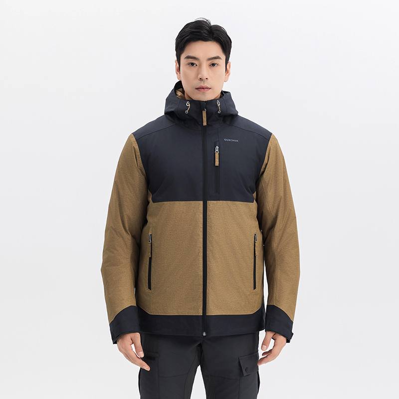 

Мужская зимняя треккинговая утеплённая куртка Quechua SH500 AF коричневый