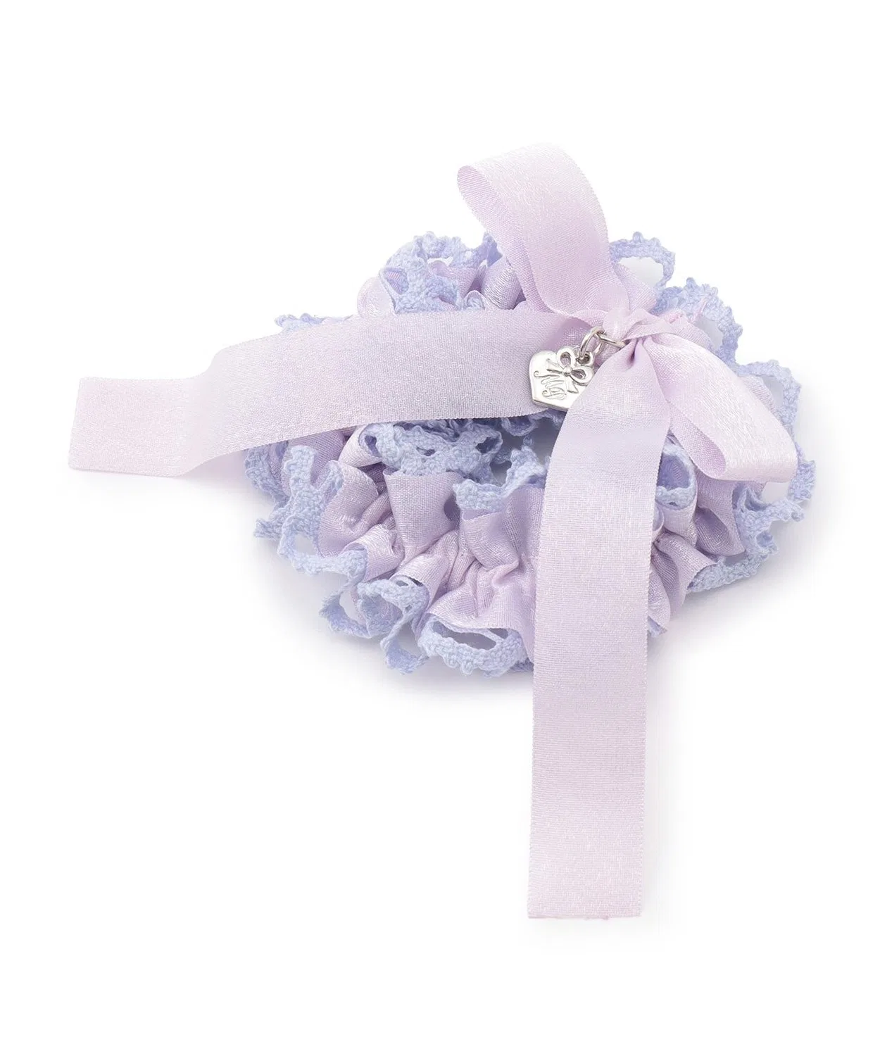 Шуш для волос из кружева, бренд Mezzo Piano, цвет лавандовый