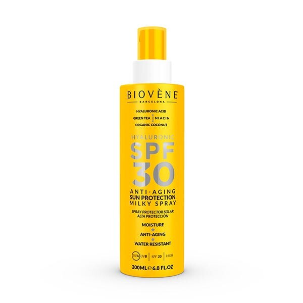

Гиалуроновый антивозрастной молочный спрей Spf 30 200 мл Biovene