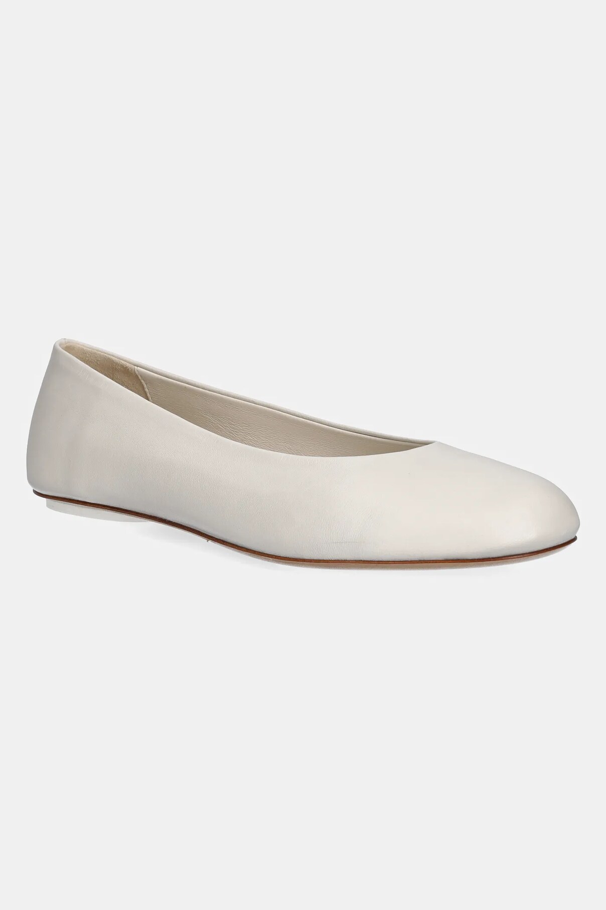 Кожаные балетки TODI Weekend Max Mara, бежевый