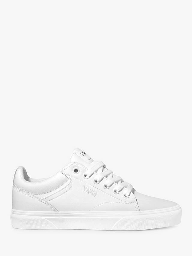 

Детские кожаные кроссовки Seldan Court на шнуровке Vans, White