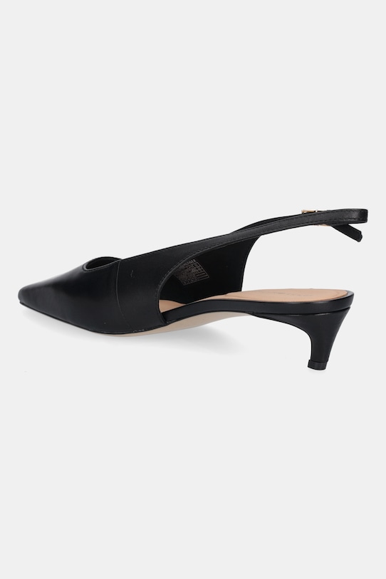 Кожаные туфли SQUARED TOE KITTEN SLINGBACK на квадратном каблуке Tommy Hilfiger, черный — фото 3