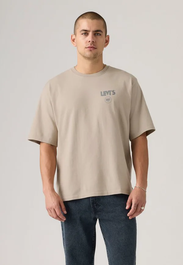 Футболка с коротким рукавом и принтом lse Levi'S, Zipper Radio Back We Have Seen The Future Front Vintage Khaki