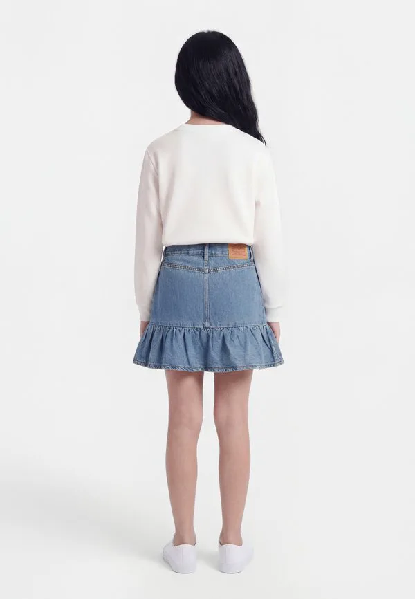 Джинсовая юбка-шорты с оборками Levi'S, Blue Denim — фото 2