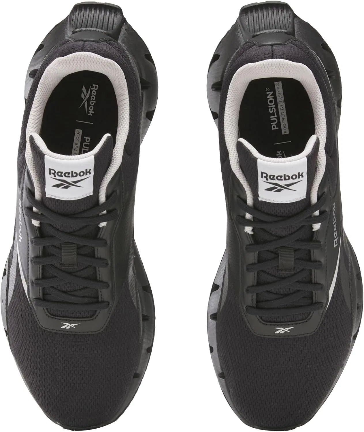 Кроссовки Reebok унисекс Zig Dynamica Str, Black Washed Black Mistgrey — фото 3