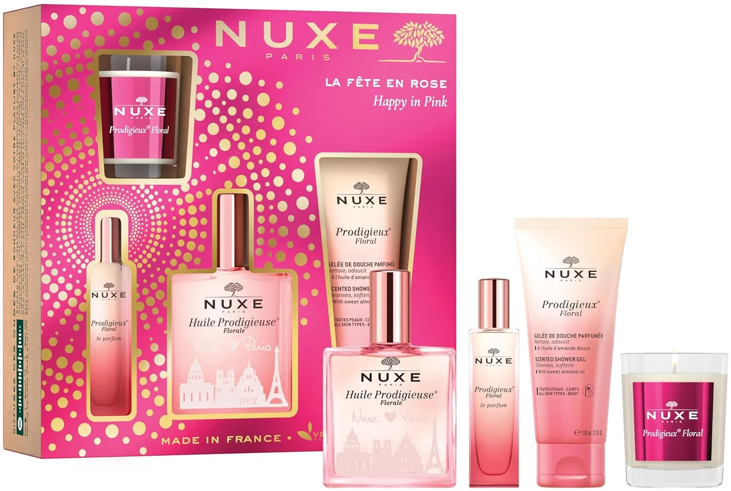 Набор Nova Engel Huile Prodigieuse Floral Pack из 4 предметов Nuxe