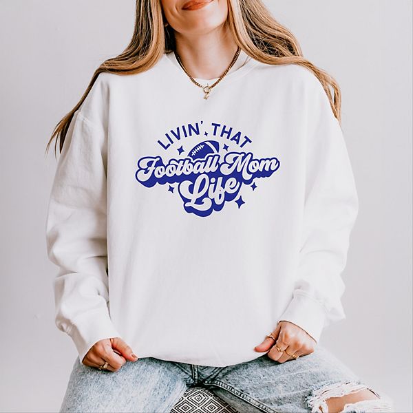 

Футбольная мама: легкий свитшот garment dyed Simply Sage Market, White, Белый, Футбольная мама: легкий свитшот garment dyed Simply Sage Market, White