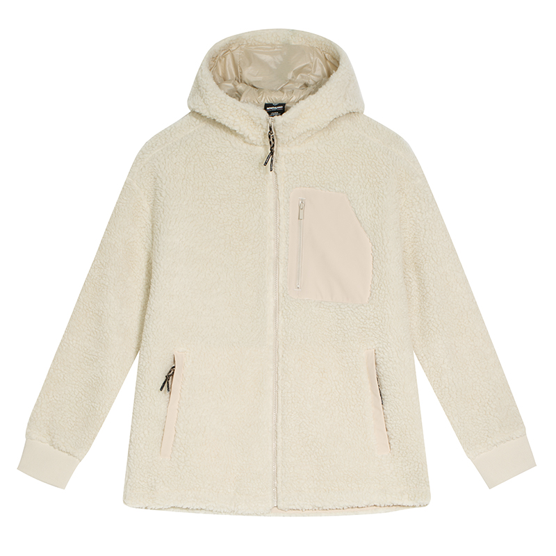 

Толстовка NU с капюшоном утепленная Unisex Others NORTHLAND, белый оранжевый