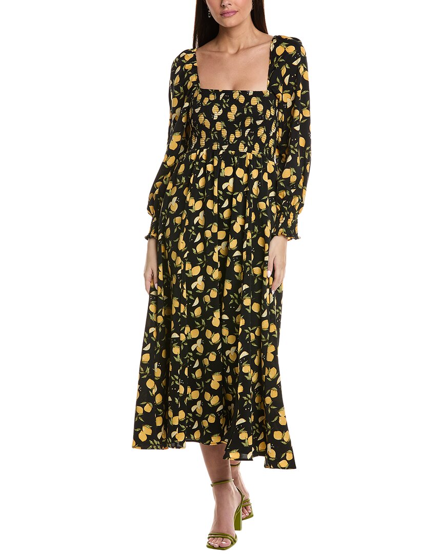 

Классическое плиссированное макси-платье OPT, черный