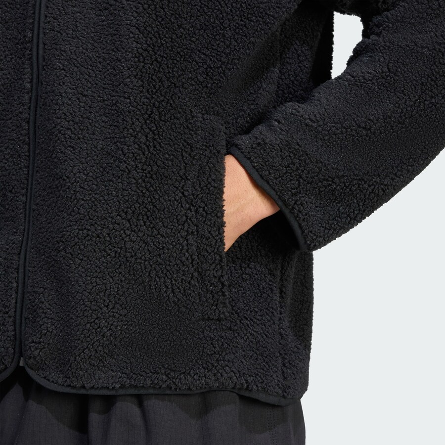 Флисовая куртка ADIDAS ORIGINALS Trefoil Essentials, Black — фото 4