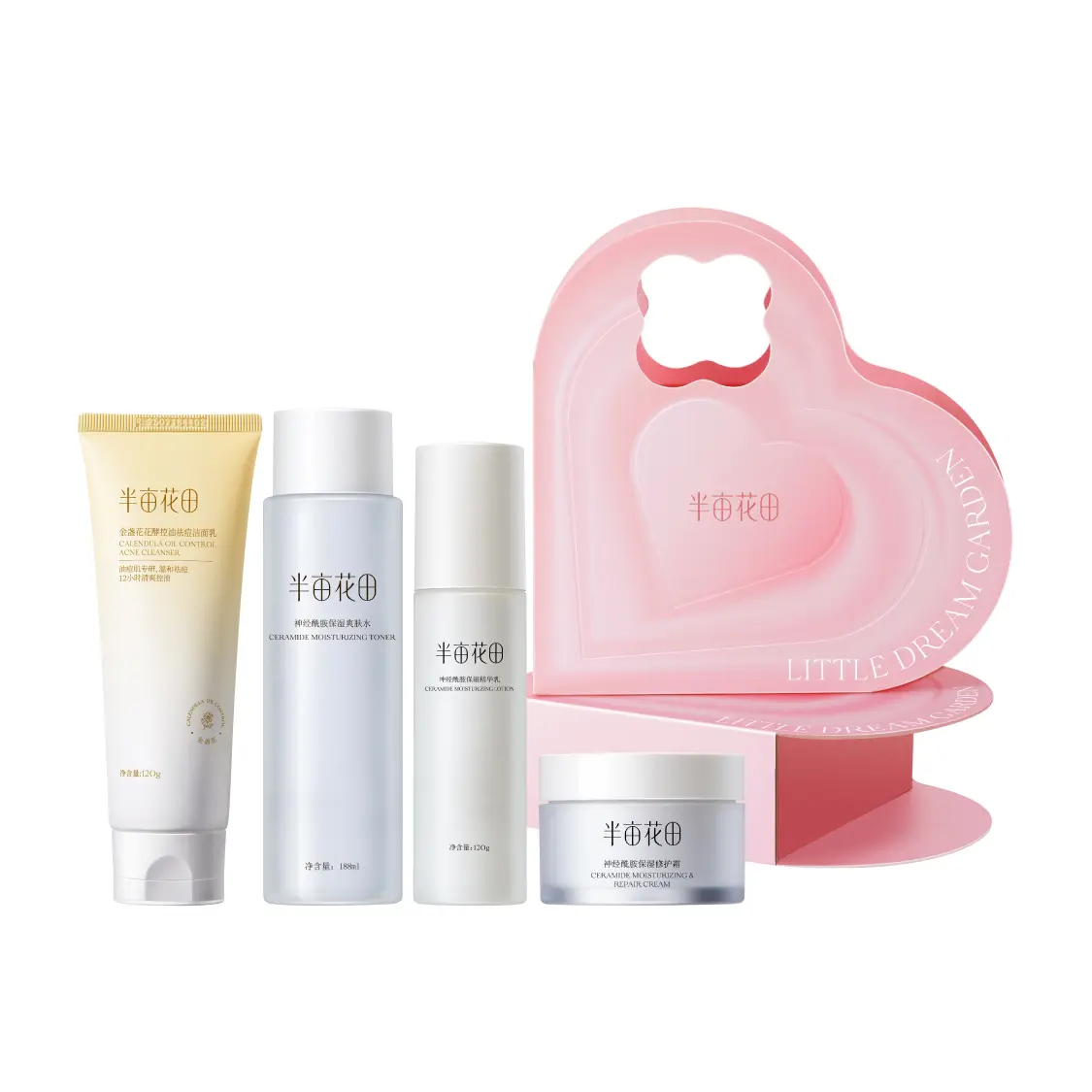 

Набор для ухода с церамидами увлажняющий восстанавливающий тоник 188мл + эмульсия 120г LITTLE DREAM GARDEN