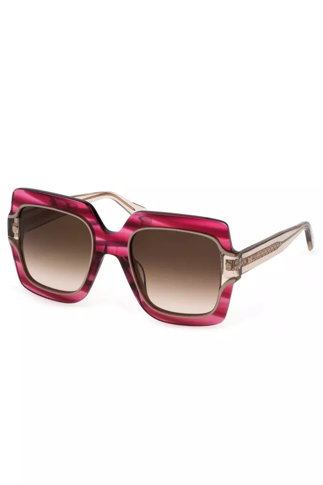 

Красные пластиковые женские солнцезащитные очки Just Cavalli