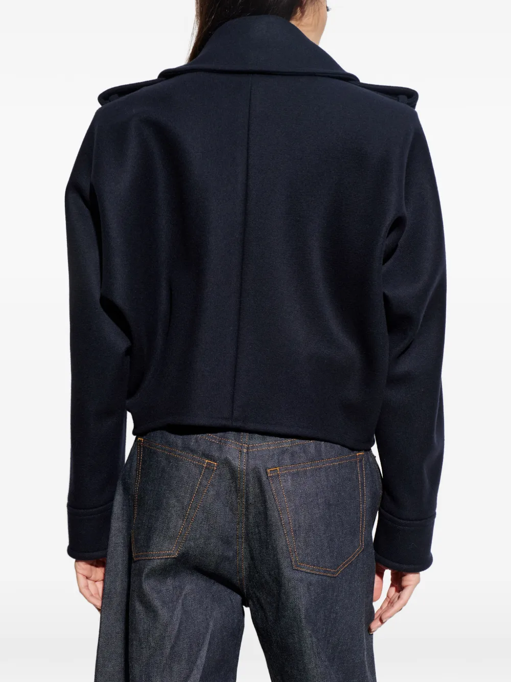 Шерстяная куртка на пуговицах Givenchy, синий — фото 4
