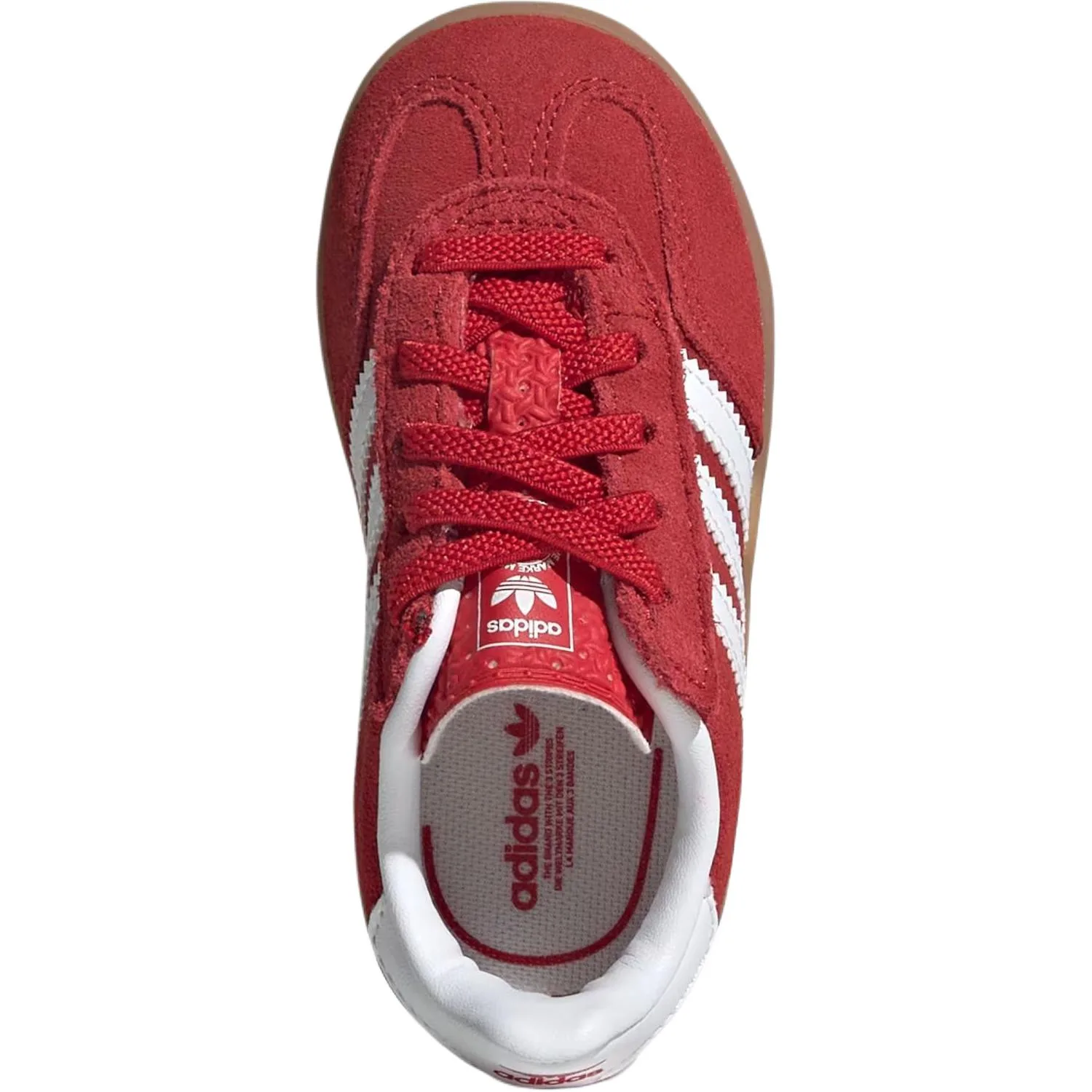 Adidas Originals GAZELLE INDOOR низкие кроссовки для малышей красные — фото 4