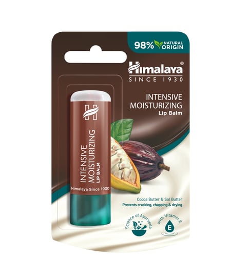 

Увлажняющий бальзам для губ с маслом какао, 4,5 г Himalaya Herbals