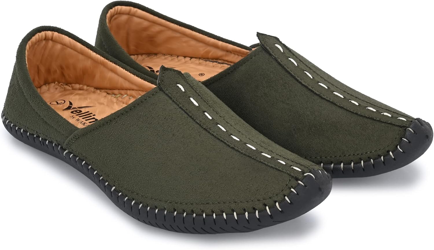 

Мужские этнические джутти и мохари Vellinto & праздничная обувь | Мужские повседневные лоферы, зеленый