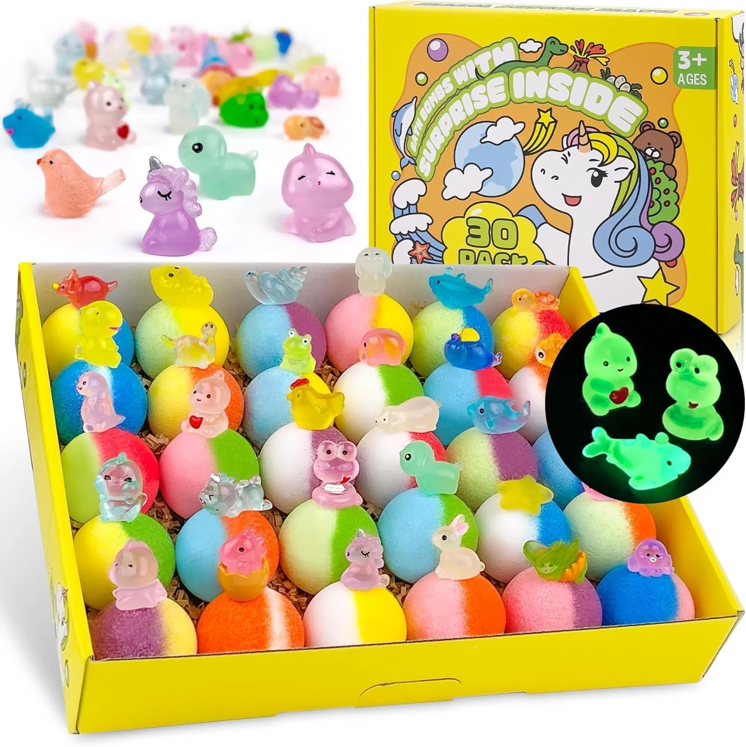 Детские бомбочки для ванны с игрушками внутри Leoce